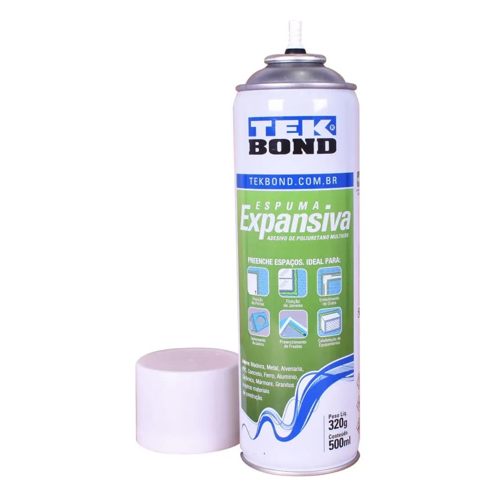 Espuma Expansiva PU Uso Geral 320G / 500ML Tekbond - Imagem 3