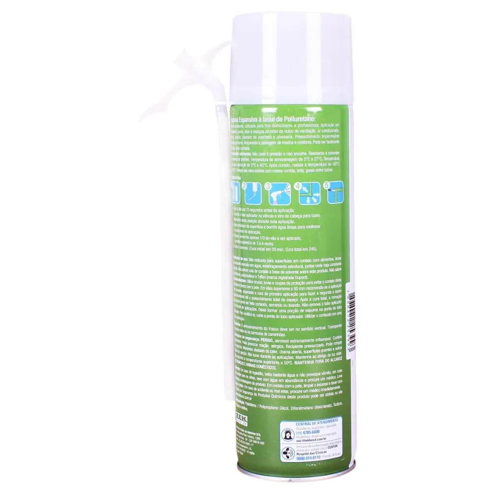 Espuma Expansiva PU Uso Geral 320G / 500ML Tekbond - Imagem 4